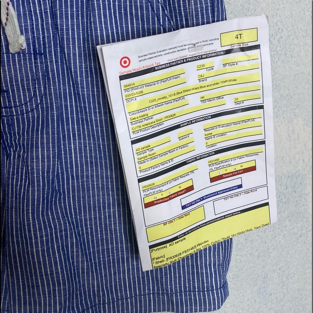 Pin Strip Shorts - Picture 3 of 4